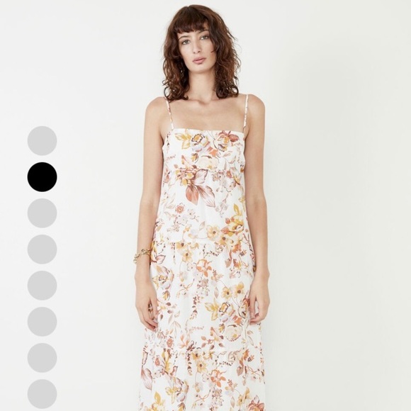 NWT Bardot Floral A Line Tiered Maxi Dress reg $159 size 10 - Picture 3 of 12